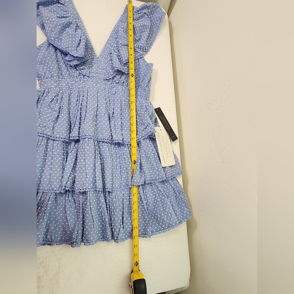 Adrianna Papell Blue Tiered Women's Dress Size 8.  #A14 - Picture 10 of 16